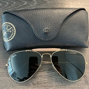 Ray Ban Aviators with Brow Bar